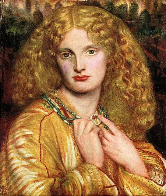 Hélène de Troie - Dante Gabriel Rossetti image 1 tableau peint à l’huile sur toile