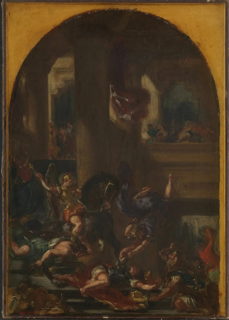 เฮลิโอดอร์ถูกขับไล่ออกจากวัด - ยูจีน เดลาครัว