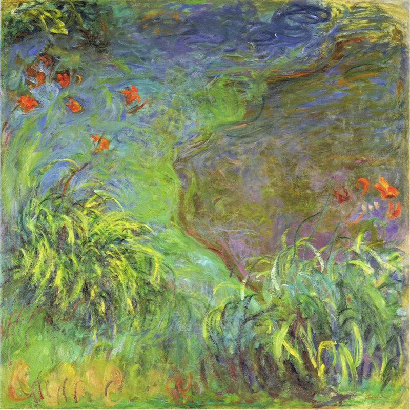 ดอกเดย์ลิลลี่ริมน้ํา W1819 - Claude Monet
