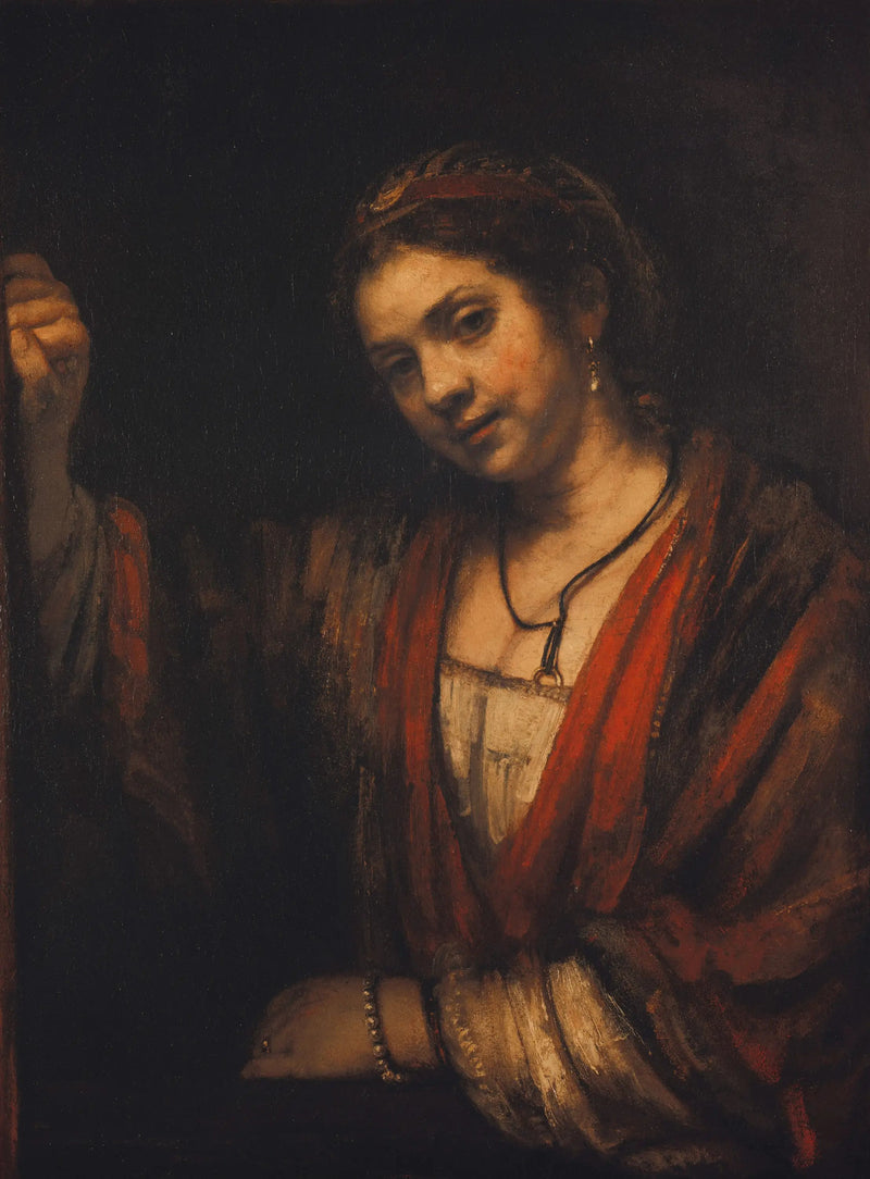 Hendrickje Stoffels ในประตู - Rembrandt