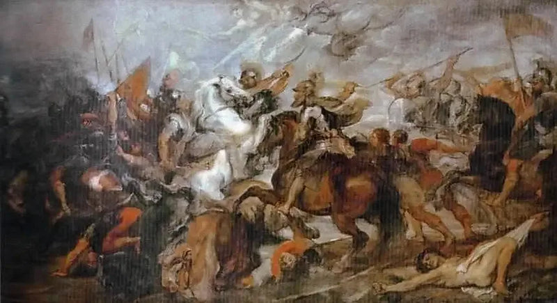 เฮนรีที่ 4 ในสงครามที่อีวรี วันที่ 14 มีนาคม 1590 - ปีเตอร์ พอล รูเบนส์