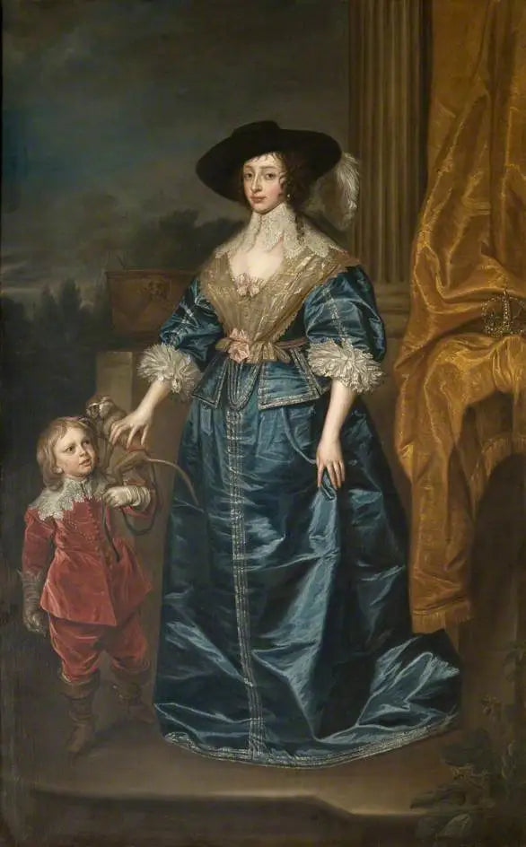 เฮนรีเอตตา มาเรีย (1609–1669), กับคนแคระ จอฟฟรีย์ ฮัดสัน - อองโตน วาน ไดค์