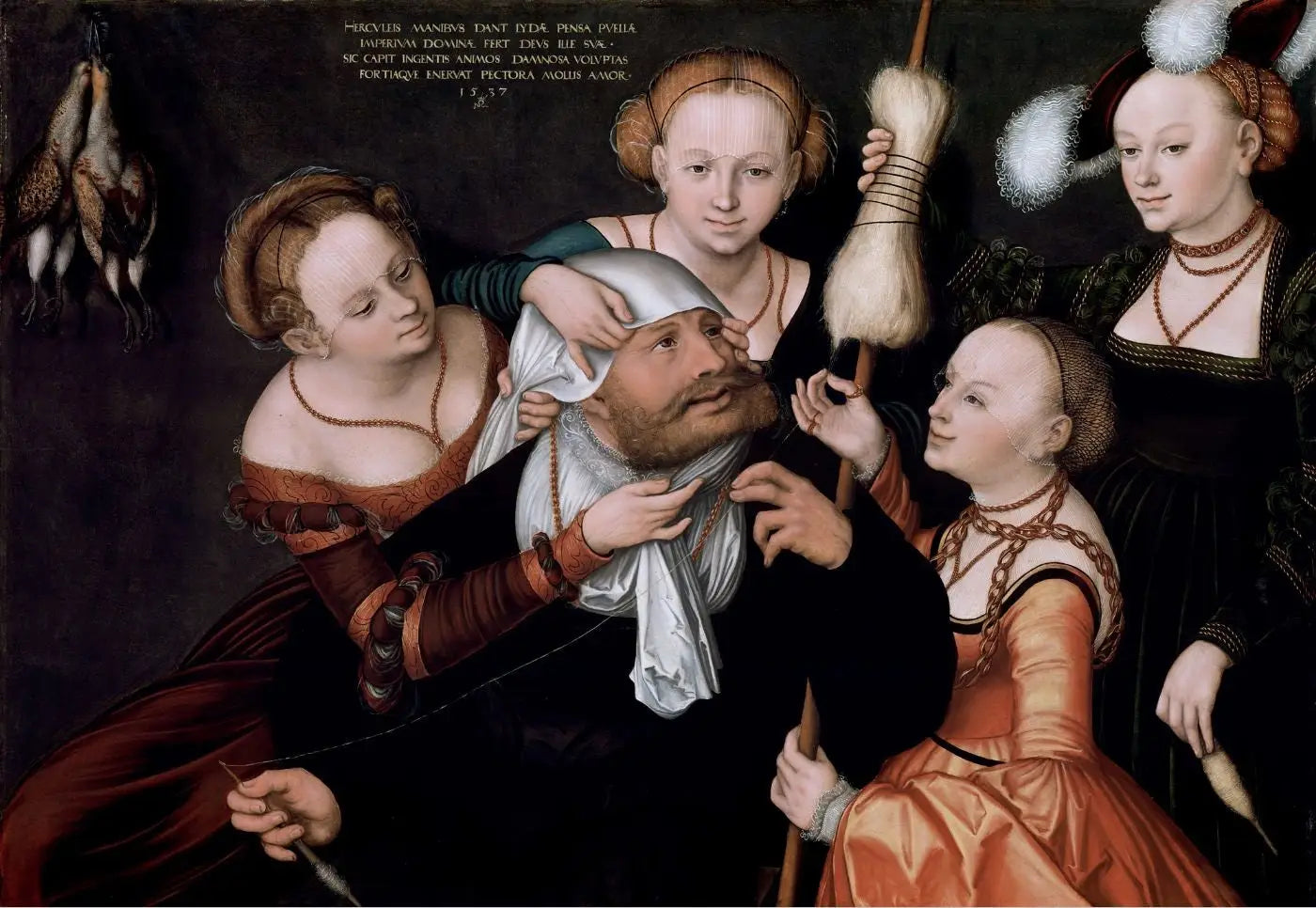 Héraclès et Omphale - Lucas Cranach the Elder image 1 reproduction de peinture à l’huile