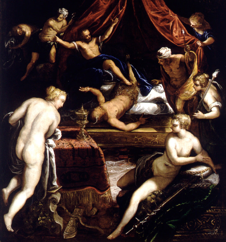 Hercule chassant le Faune - Jacopo Tintoretto image 1 tableau peint à l’huile sur toile
