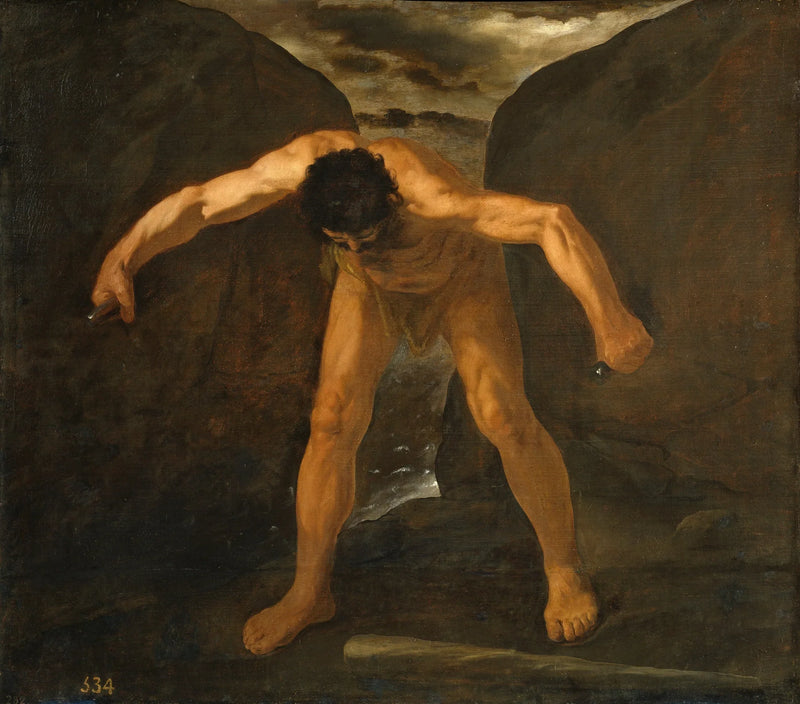 Hercule แยกเทือกเขา Calpe และ Abyla - Francisco de Zurbarán