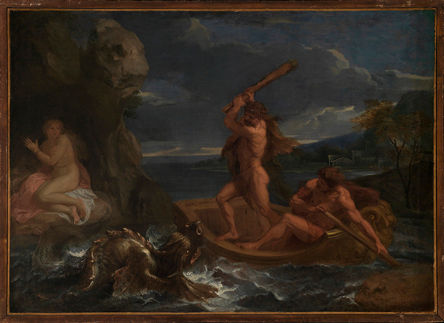 Hésione libérée par Hercule - Charles Le Brun image 1 reproduction artisanale de tableau