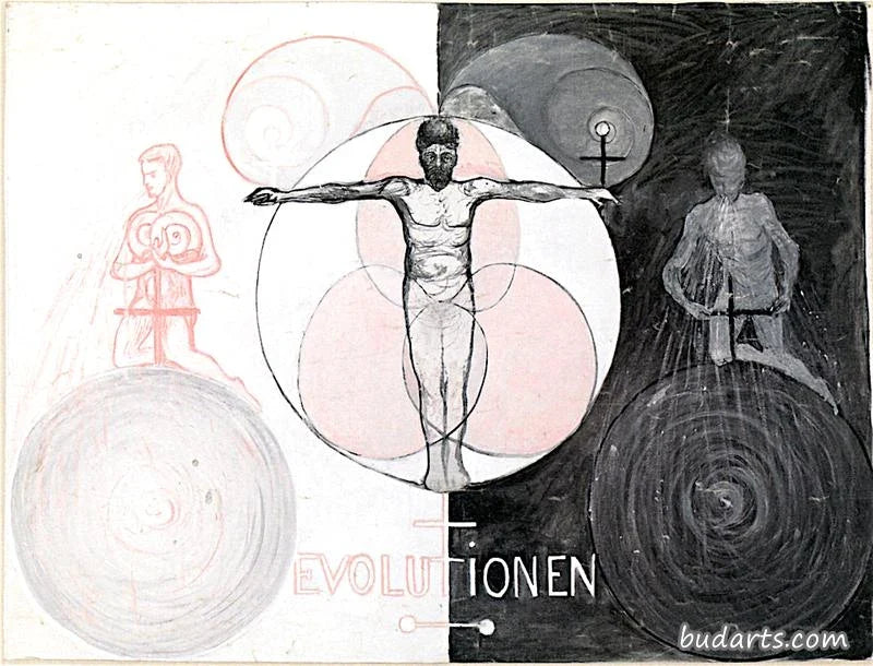 Évolution, n° 1, Groupe VI, peinture de Hilma af Klint