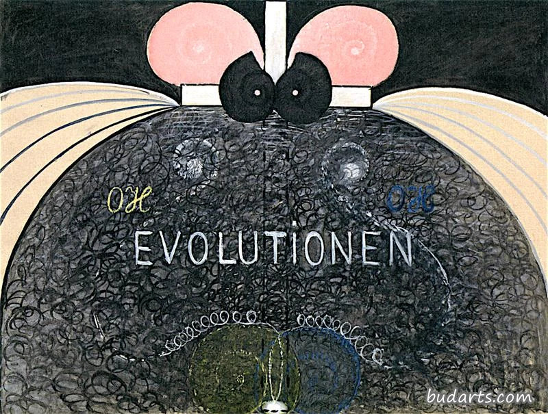 Évolution, n° 7, Groupe VI, peinture de Hilma af Klint