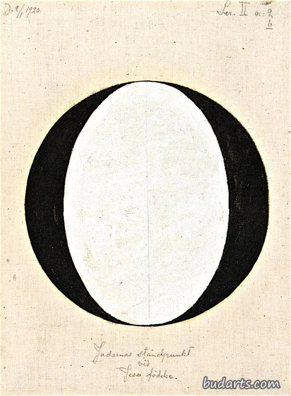 Le point de vue juif à la naissance de Jésus, n° 2b, peinture de Hilma af Klint