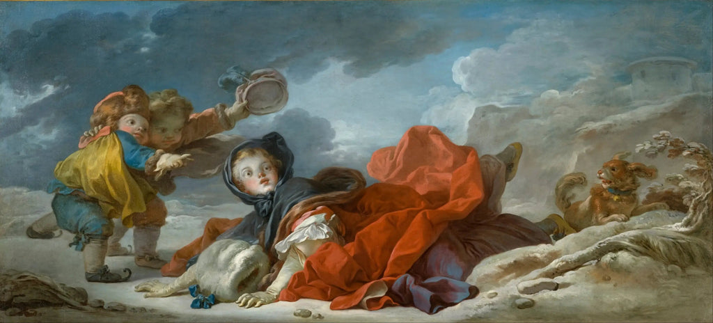 Hiver - Jean-Honoré Fragonard image 1 copie de tableau peinte à la main