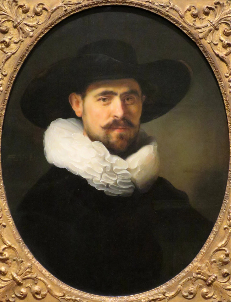 ภาพเหมือนของชายมีเคราสวมหมวกปีกกว้าง น่าจะเป็น Pieter Seijen (1592-1652) - Rembrandt