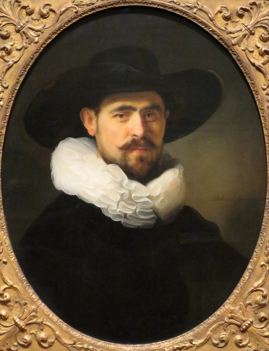 ภาพเหมือนของชายมีเคราสวมหมวกปีกกว้าง น่าจะเป็น Pieter Seijen (1592-1652) - Rembrandt