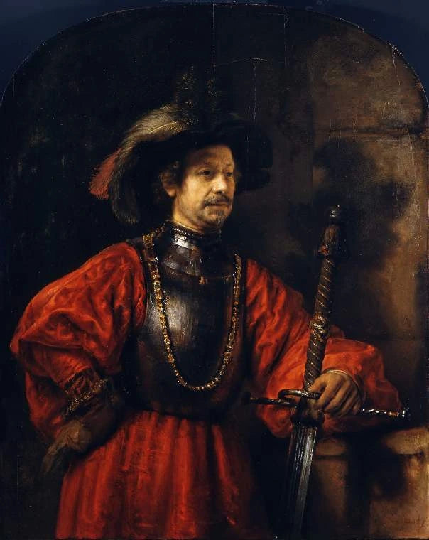Portrait d’un homme en costume militaire — atelier de Rembrandt, 1650, Fitzwilliam Museum