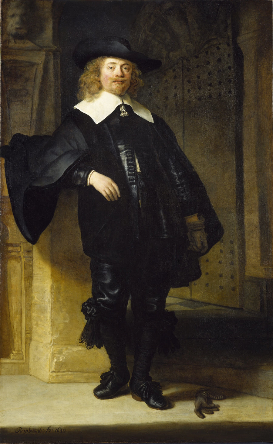 ภาพเหมือนของชายยืน อาจจะเป็น Andries de Graeff - Rembrandt