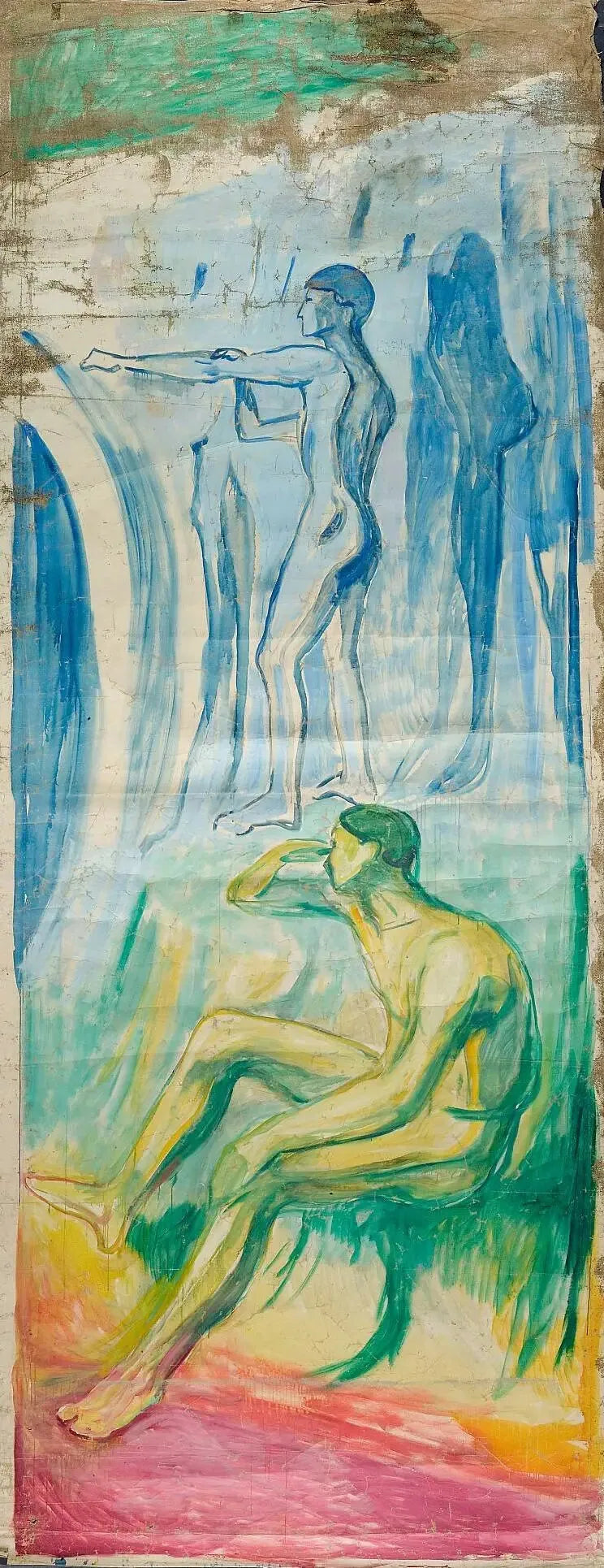 ผู้ชายหันหน้าไปทางดวงอาทิตย์ - Edvard Munch
