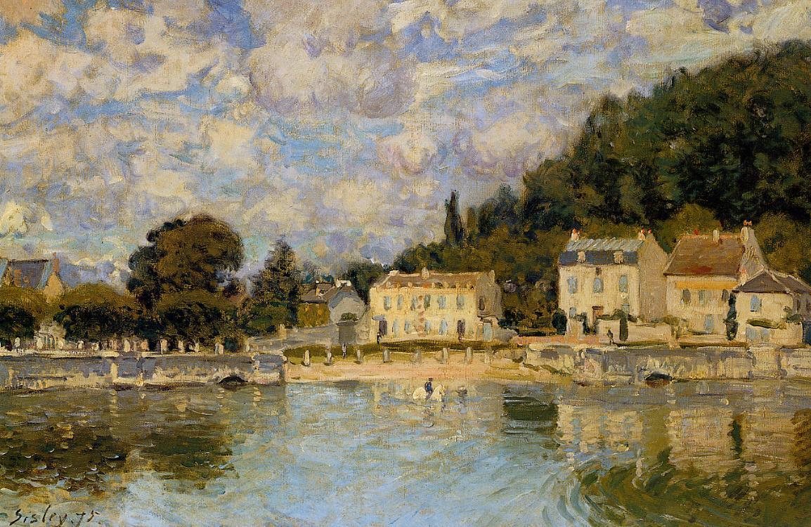 Chevaux à l’abreuvoir à Marly-le-Roi - Alfred Sisley