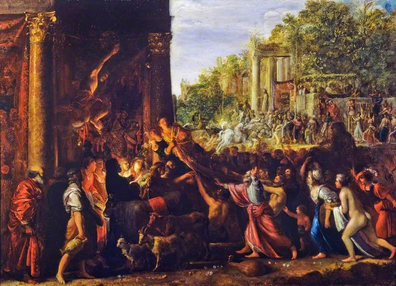 Il Contento (Contentment) - Adam Elsheimer image 1 copie de tableau peinte à la main