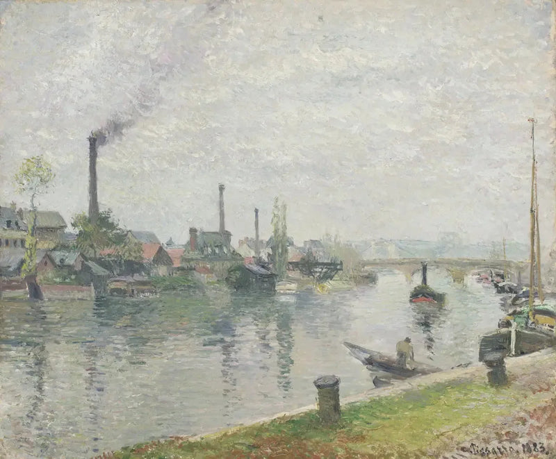 Île Lacroix à Rouen - Camille Pissarro