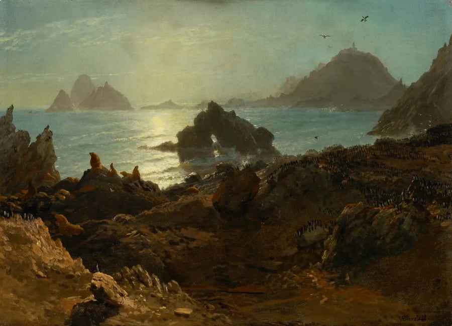 เกาะฟารัลอน, มหาสมุทรแปซิฟิก, แคลิฟอร์เนีย - Albert Bierstadt