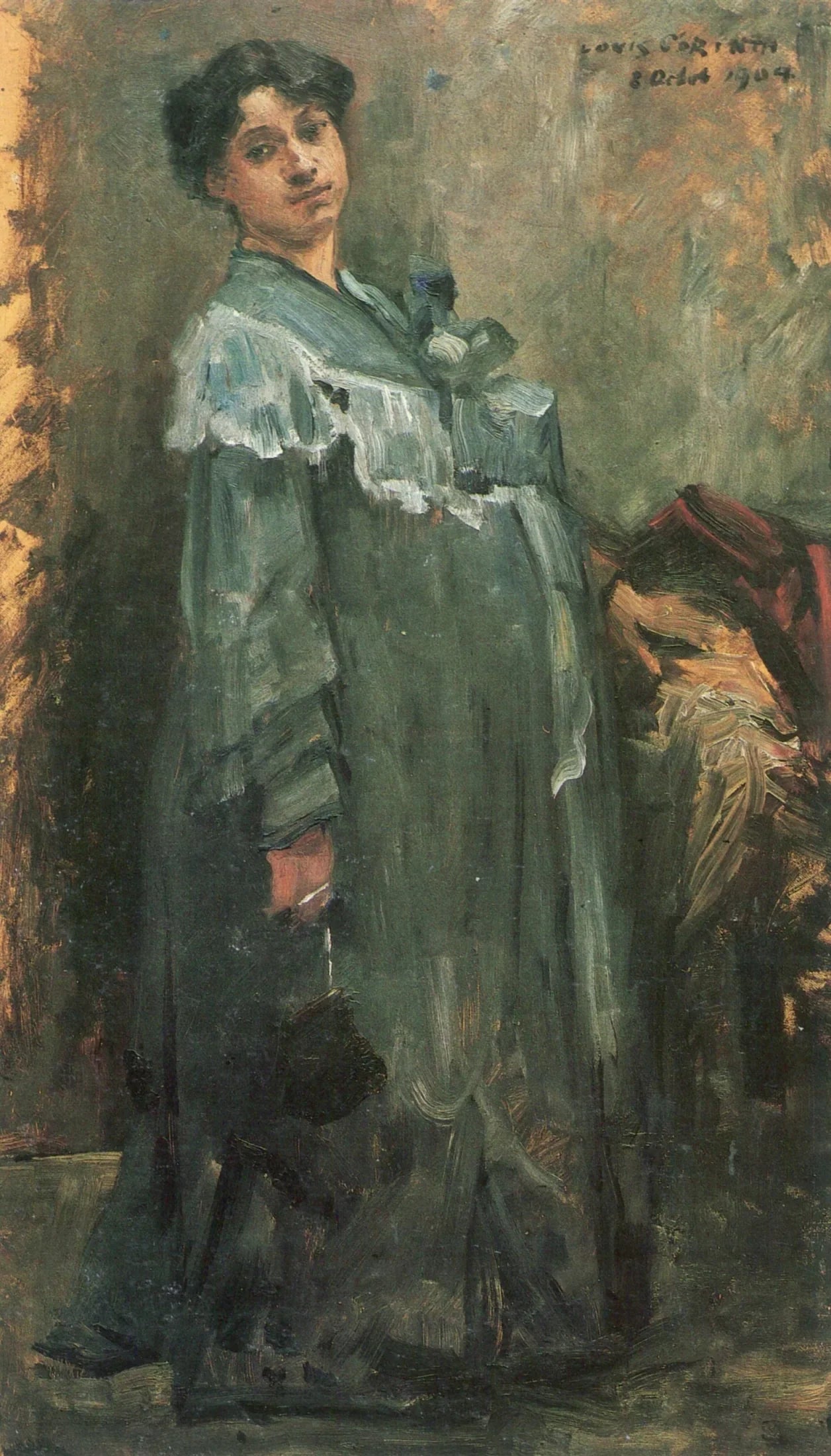 Im Seidenmantel - Lovis Corinth image 1 reproduction artisanale de tableau