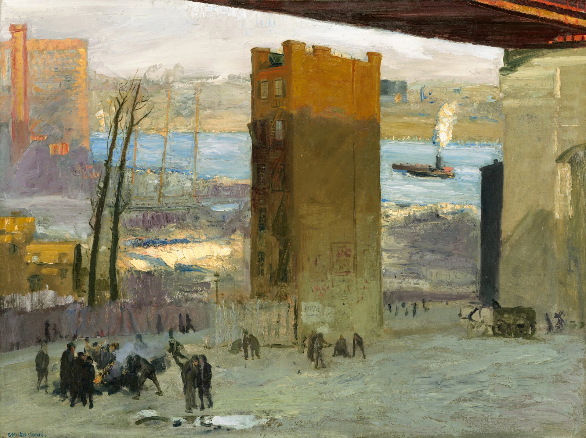 L'immeuble solitaire - George Bellows