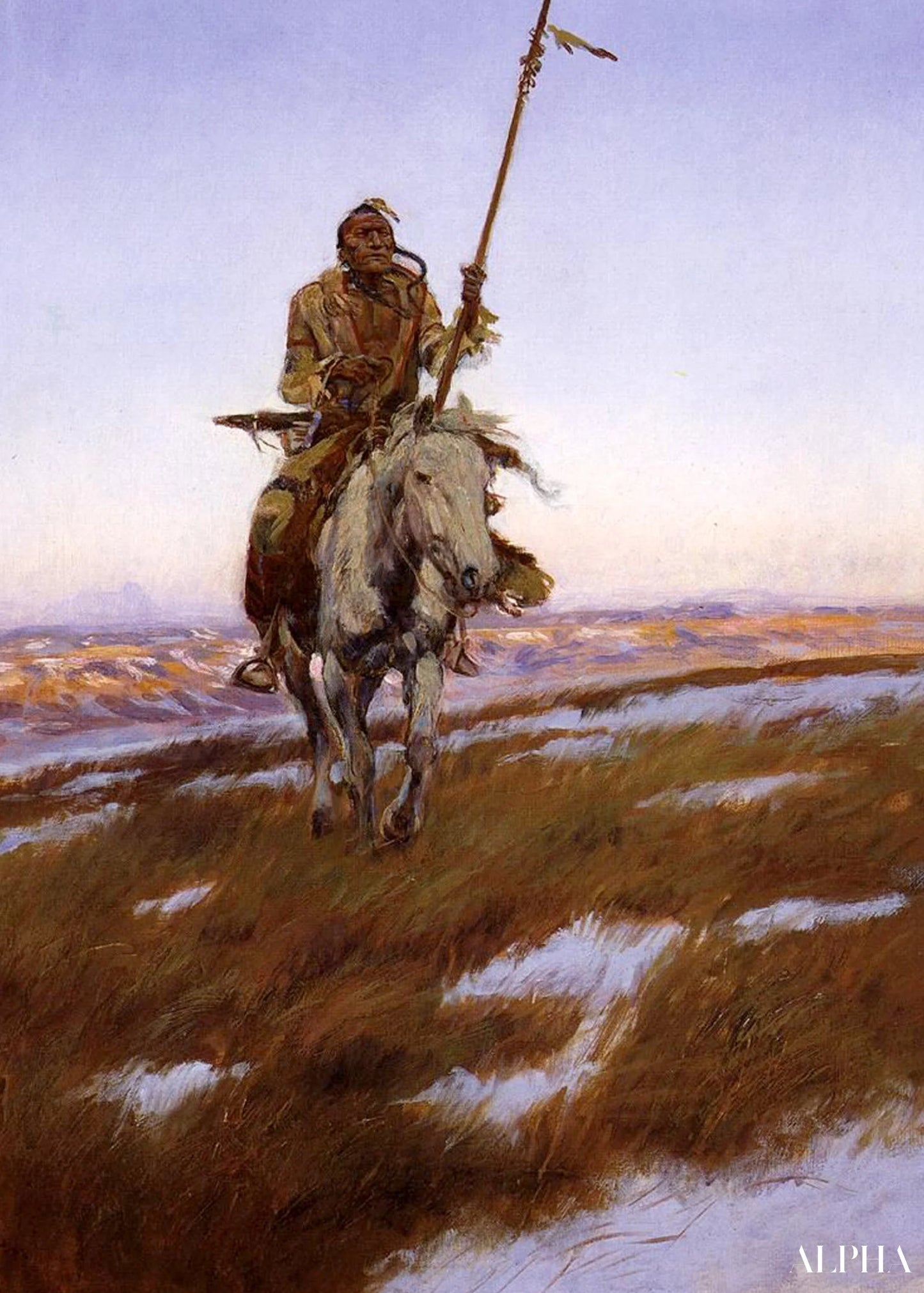Indian Cree - Charles Marion Russell - High-end reproductions of paintings and artworks