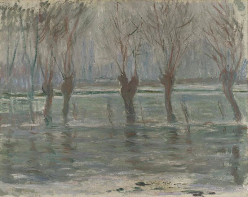น้ําท่วม หอศิลป์แห่งชาติ NG6278 W1439 - Claude Monet