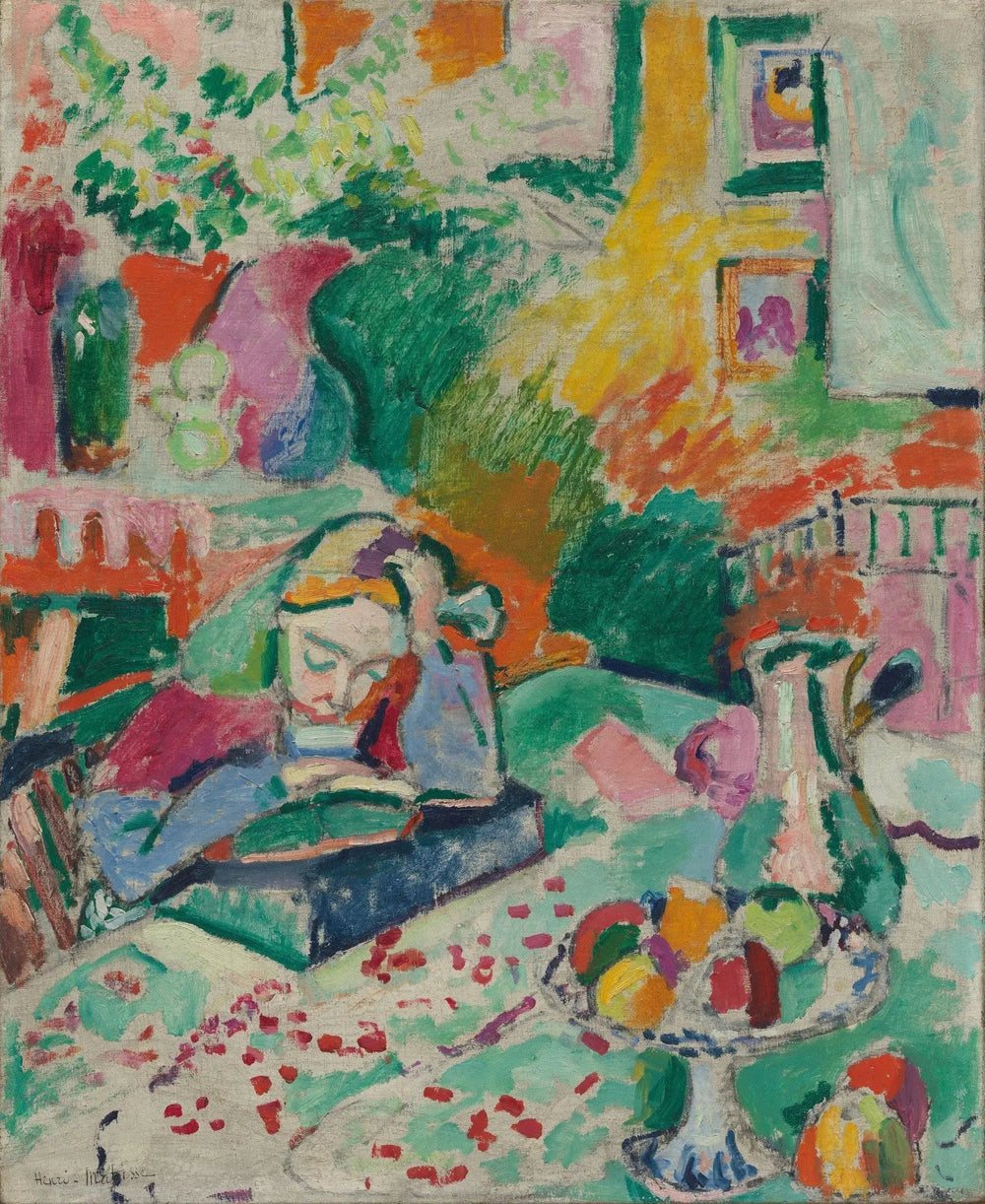 Intérieur à la fillette - Henri Matisse image 1 reproduction artisanale de tableau