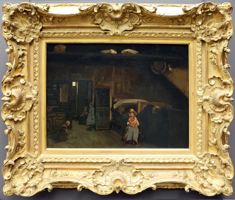 ภายในบ้าน Bilier ใกล้ Limoges - Jean-Baptiste Camille Corot