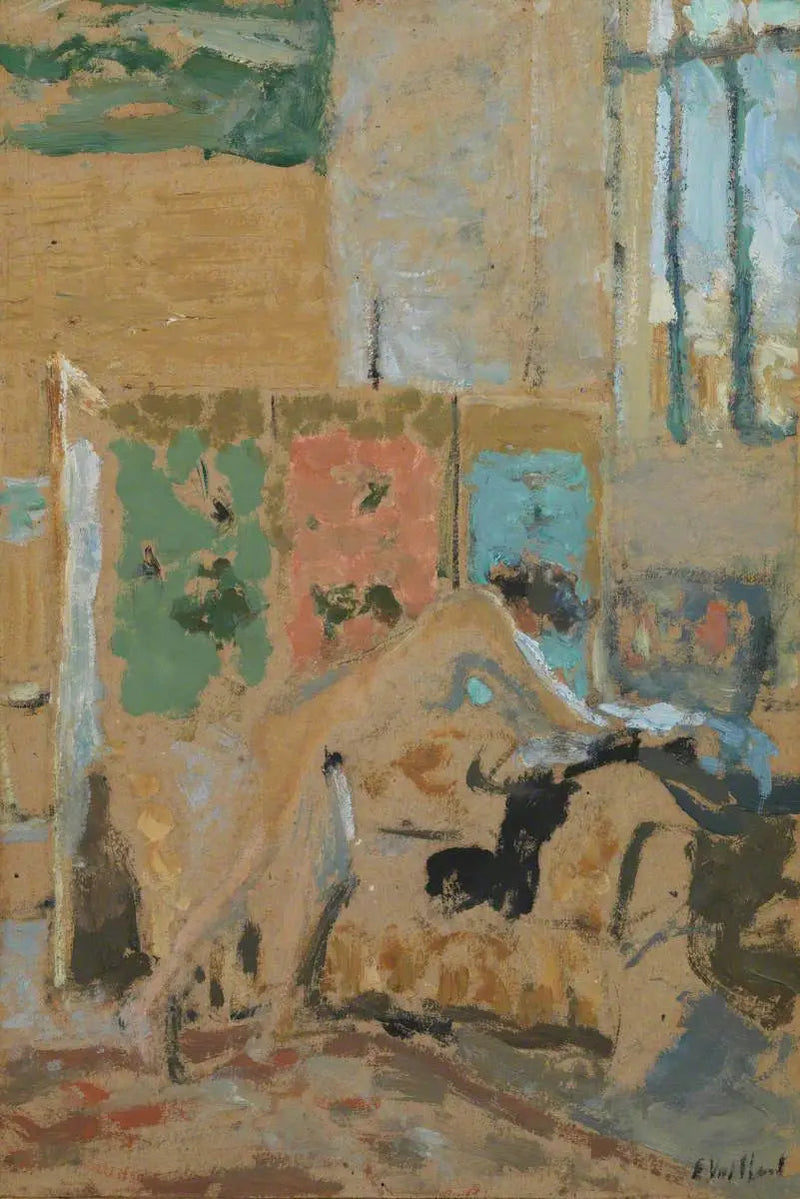 ภายในพร้อมหน้าจอ - Édouard Vuillard