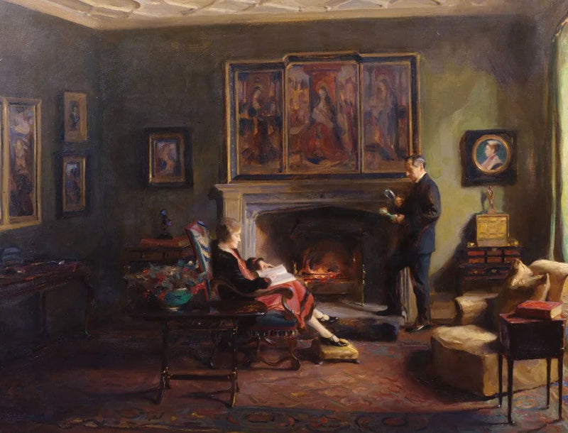 Intérieur avec le vicomte et la vicomtesse Lee de Fareham - Philip de László