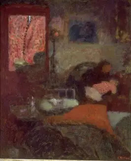 ภายในพร้อมแม่และเด็ก - Édouard Vuillard