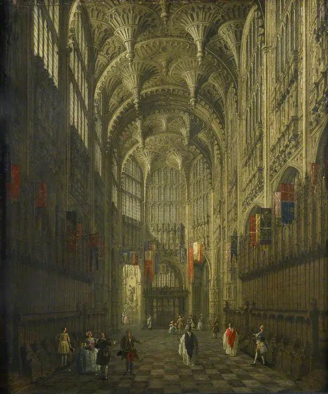 ภายในโบสถ์ Henri VII, อาราม Westminster - Canaletto
