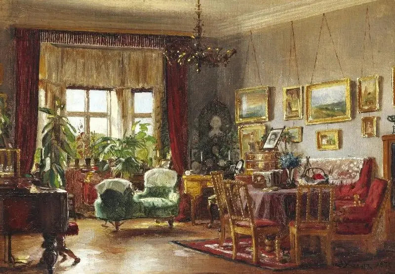 ภายในบ้านวัยเด็กของศิลปินที่ Strandgade 30 ใน Christianshavn - Peder Severin Krøyer