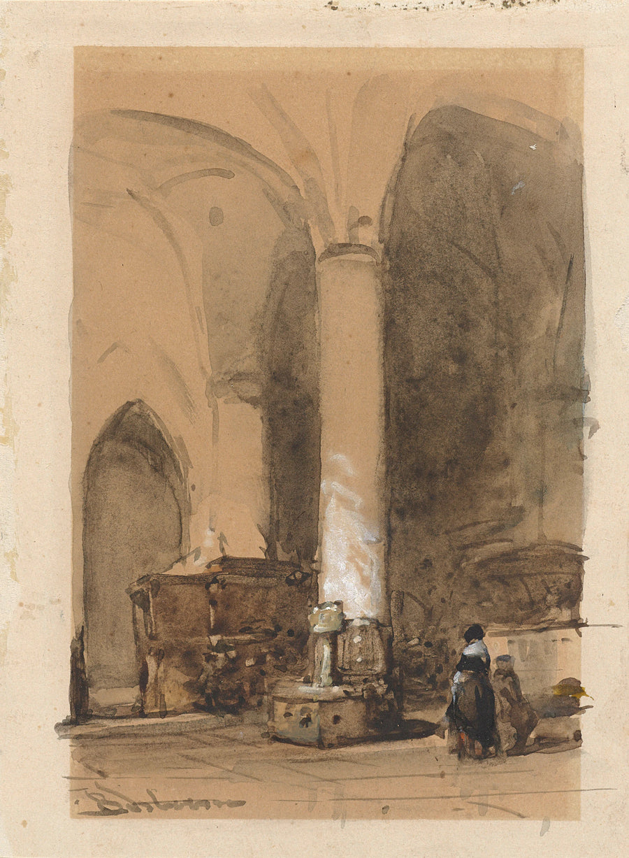 Intérieur de l'église de Hattem - Johannes Bosboom