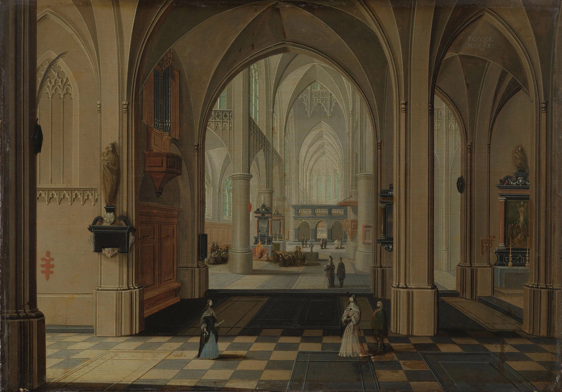 Un intérieur d'église - Peter Neefs I