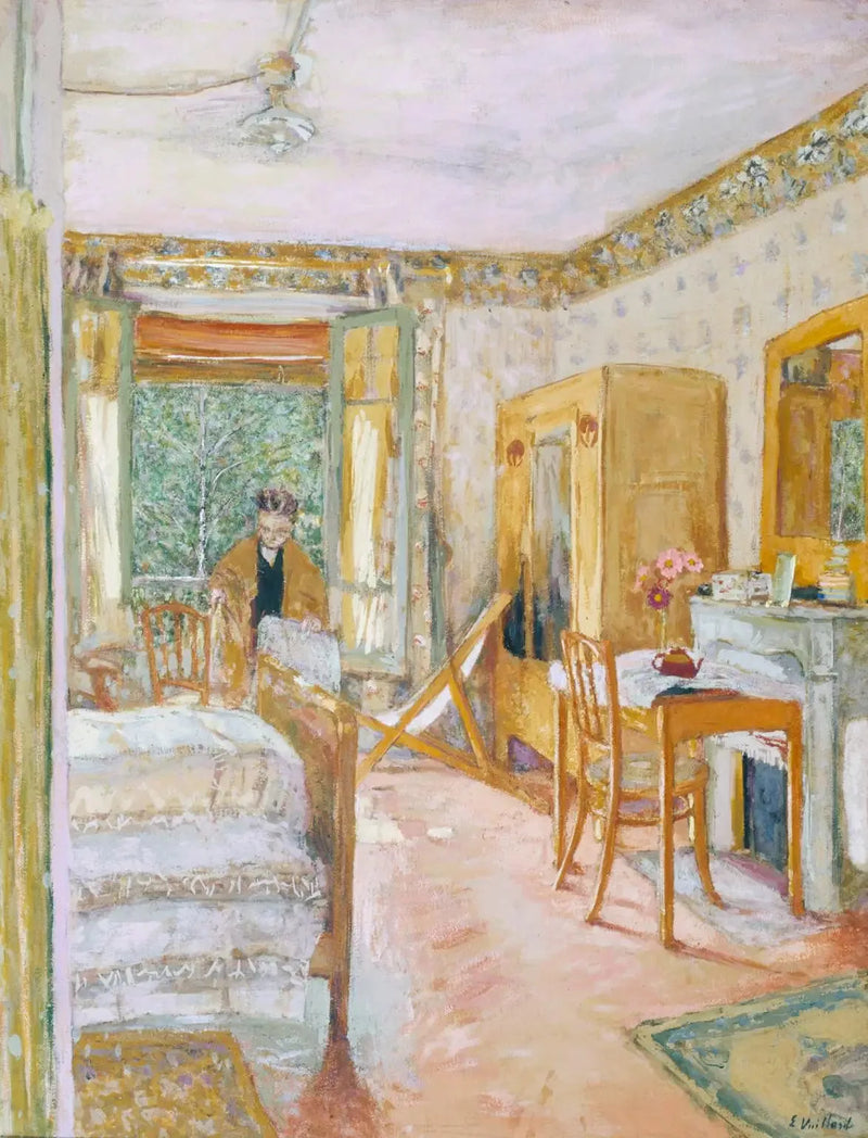 ภายในที่มีแสงแดดส่อง - Édouard Vuillard