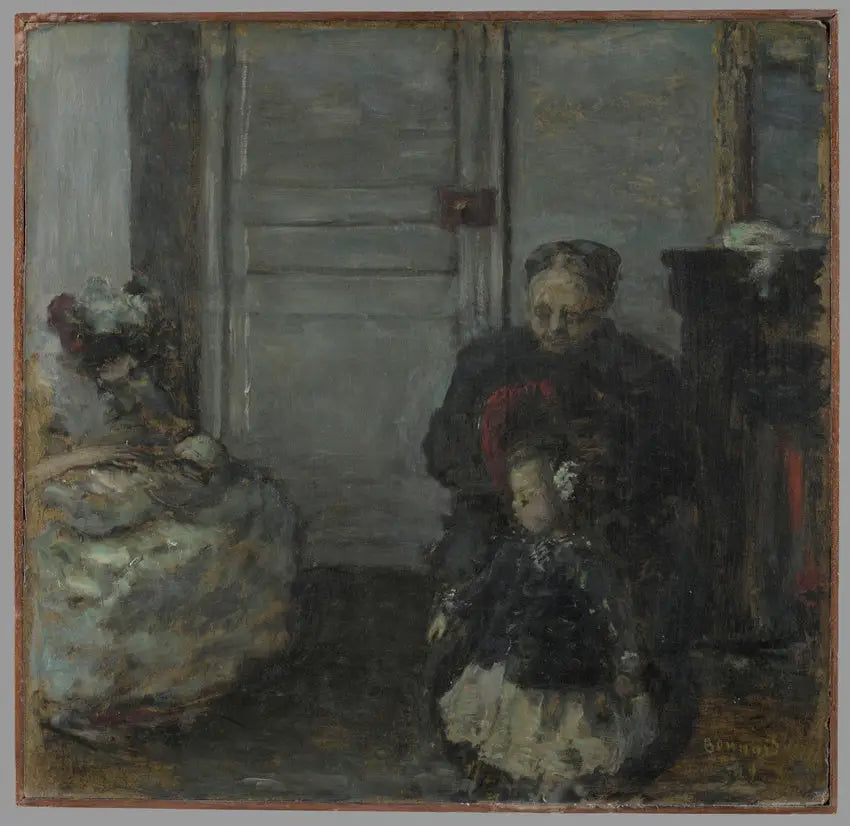 Intérieur, femme et enfants - Pierre Bonnard image 1 tableau peint à l’huile sur toile