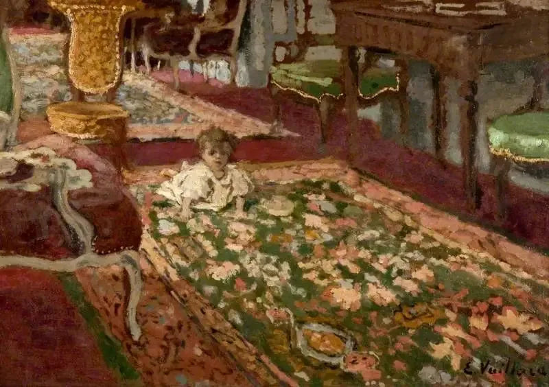 ภายใน: ห้องนั่งเล่น - Édouard Vuillard