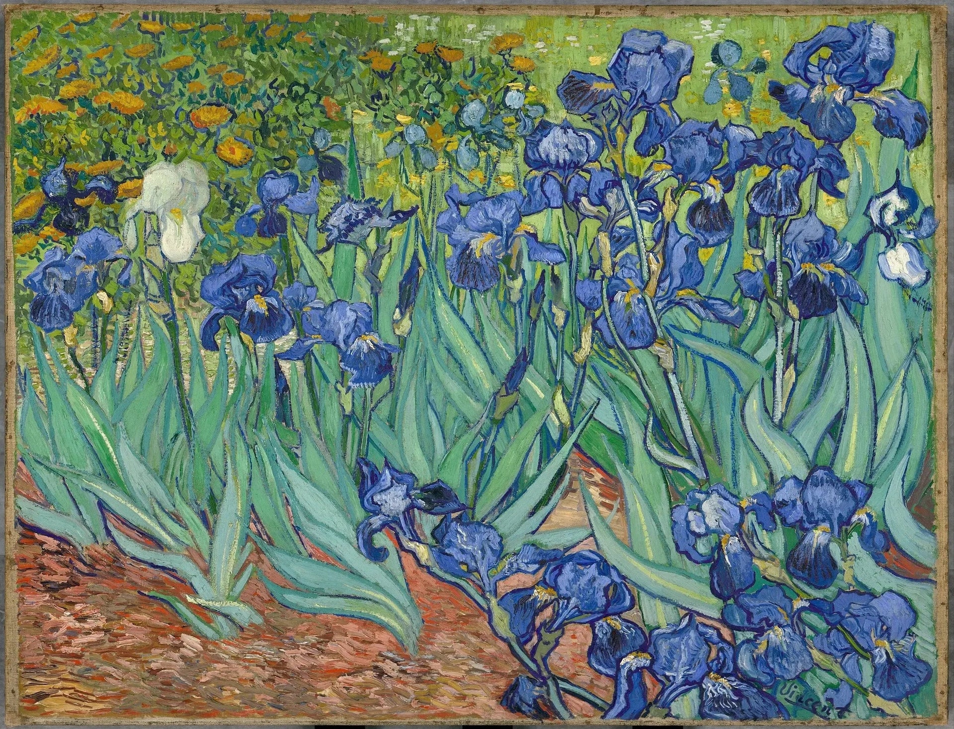 Iris - Vincent van Gogh image 1 copie de tableau peinte à la main