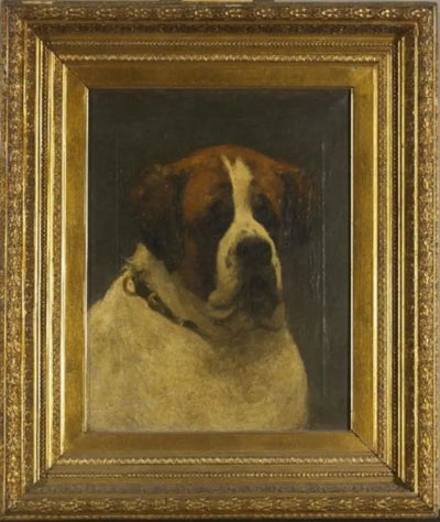 Reproduction du tableau « Isar Harlemia : un Saint-Bernard - Piet Mondrian » par Alpha Reproduction en peinture à l’huile