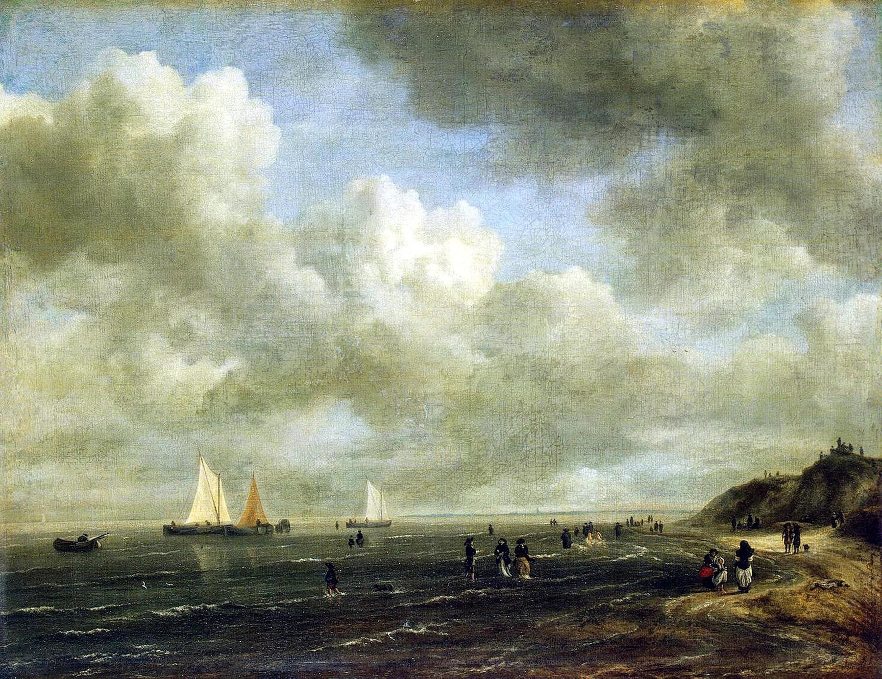Bord de mer, peinture de Jacob van Ruisdael