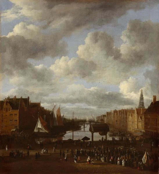 Vue du Dam et du Damrak à Amsterdam - Jacob van Ruisdael