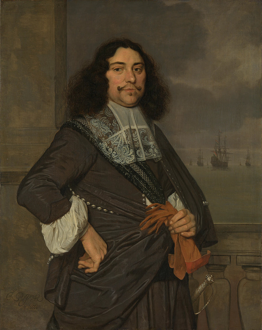 Jan van Nes (1631-80). Vice-amiral de Hollande et de Frise occidentale - Ludolf Leendertsz. de Jongh
