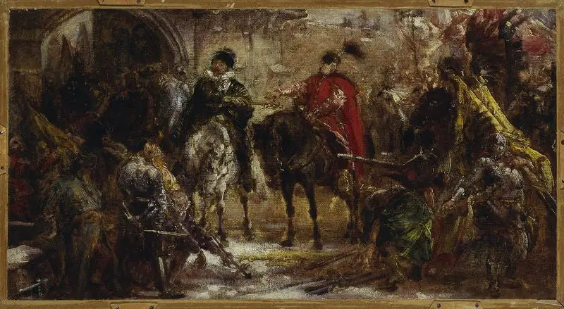 Jan Zamoyski ที่ Byczyna, ร่างร่าง - Jan Matejko