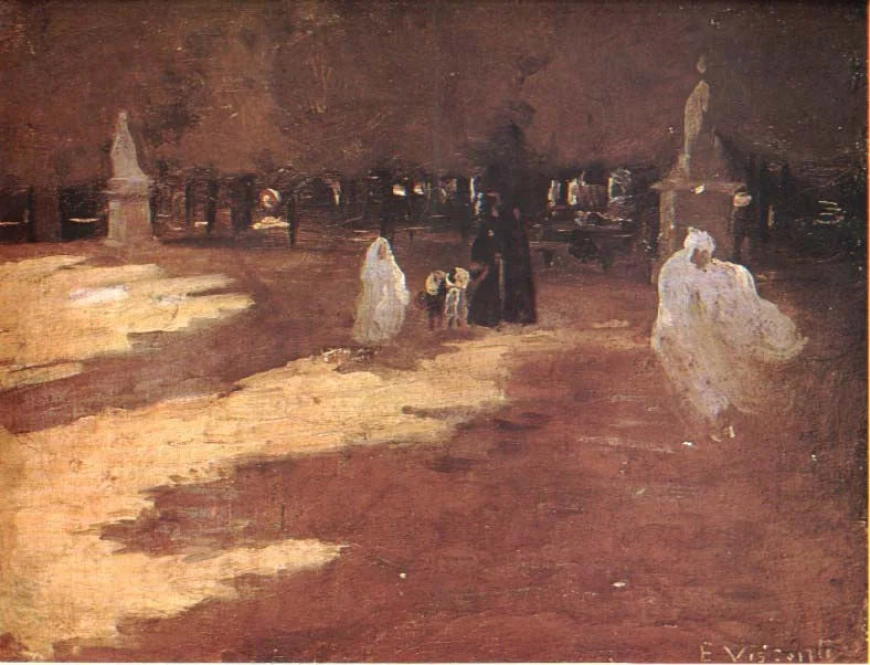 Jardim do Luxemburgo - Estudo para “Maternidade” - Eliseu Visconti image 1 reproduction de peinture à l’huile