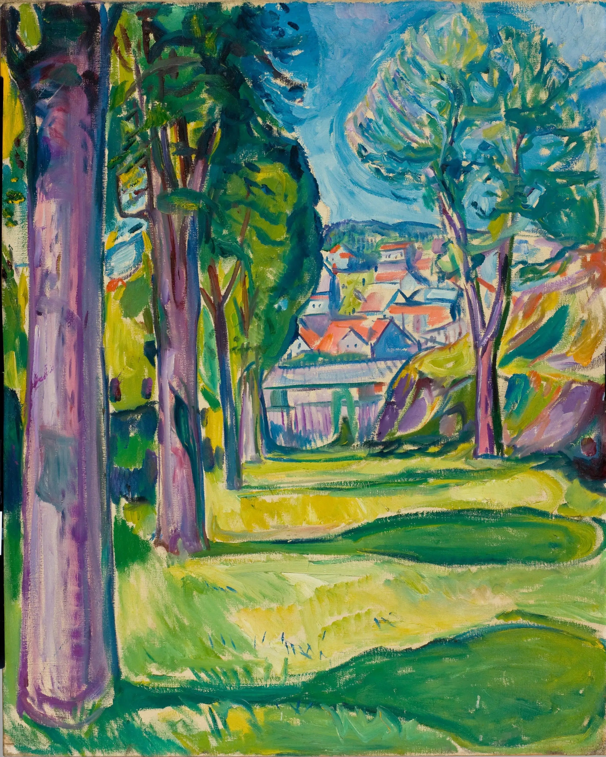 jardin à Kragerø - Edvard Munch image 1 reproduction de peinture à l’huile