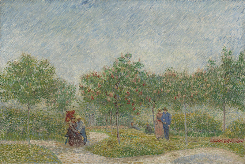 สวนที่มงมาร์ตร์กับคู่รัก - Vincent van Gogh