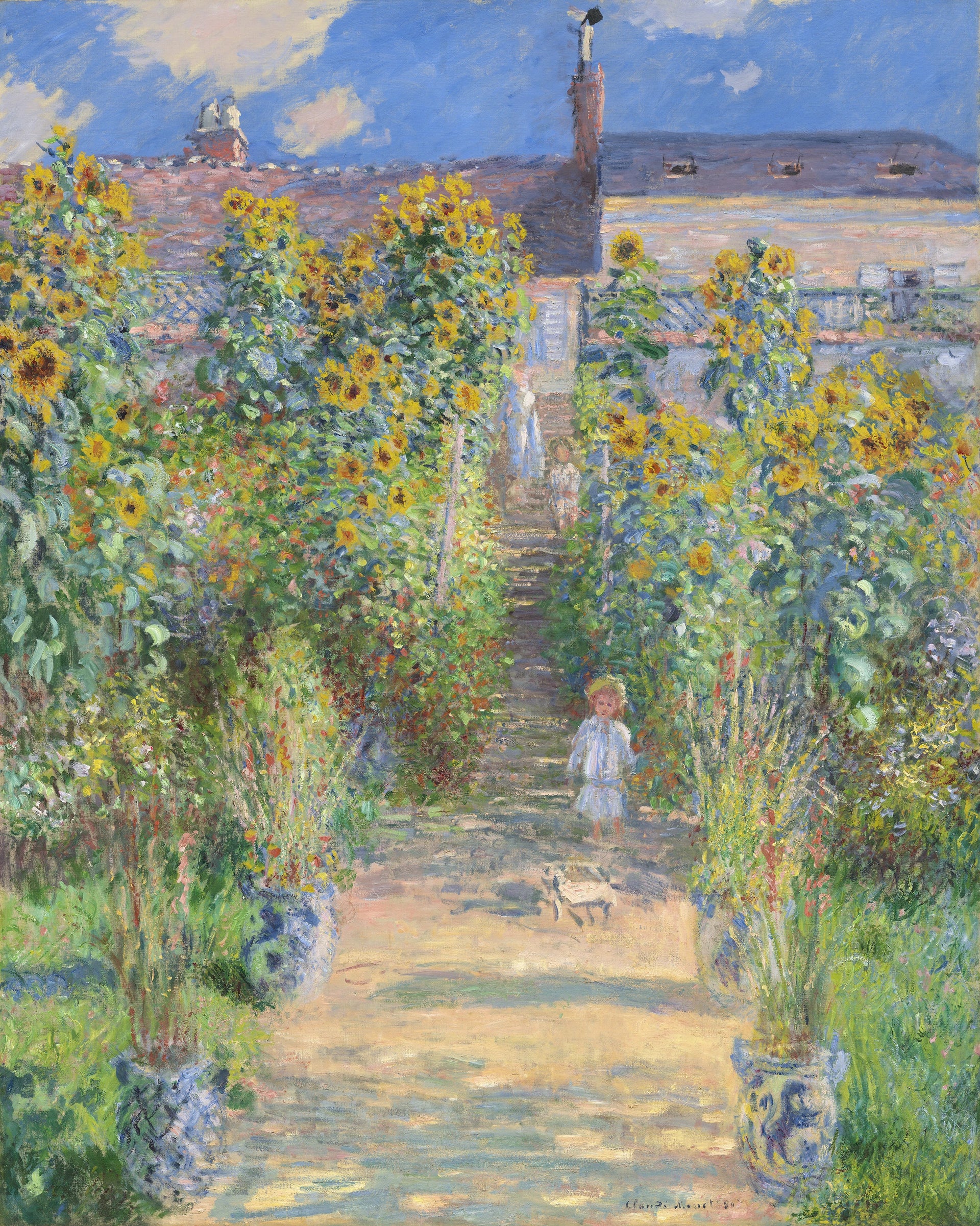 Le Jardin de l’artiste à Vétheuil W685 par Claude Monet, National Gallery of Art