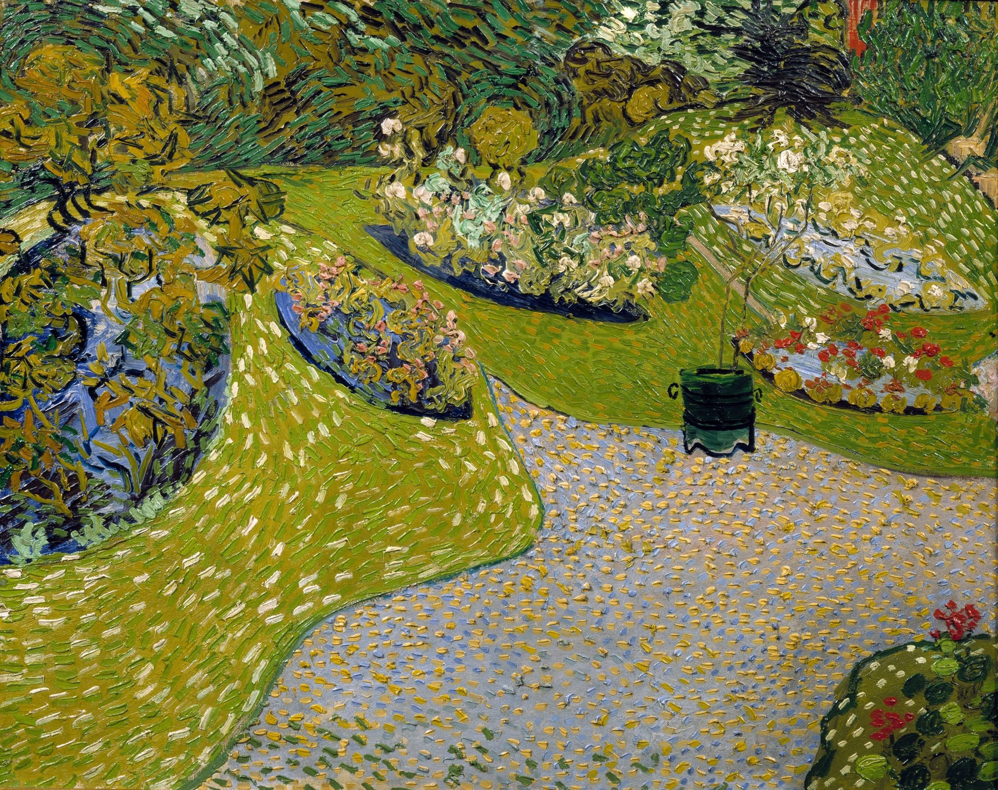 Jardin à Auvers de Vincent van Gogh, 1890, collection particulière
